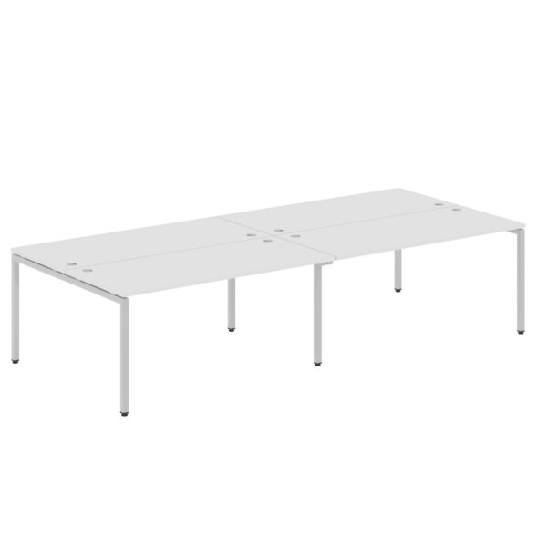 Стол 4-х местный XWST 3214 Белый/Алюминий 3206х1406х750 XTEN-S