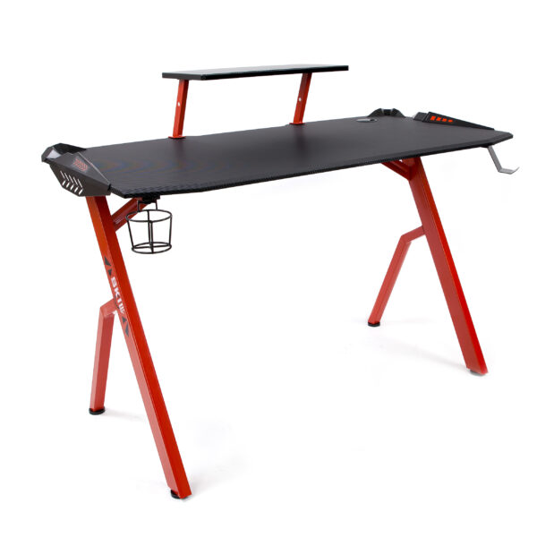 Стол компьютерный игровой CTG-001 Черный/Красный 1200х600х750 SKILLL